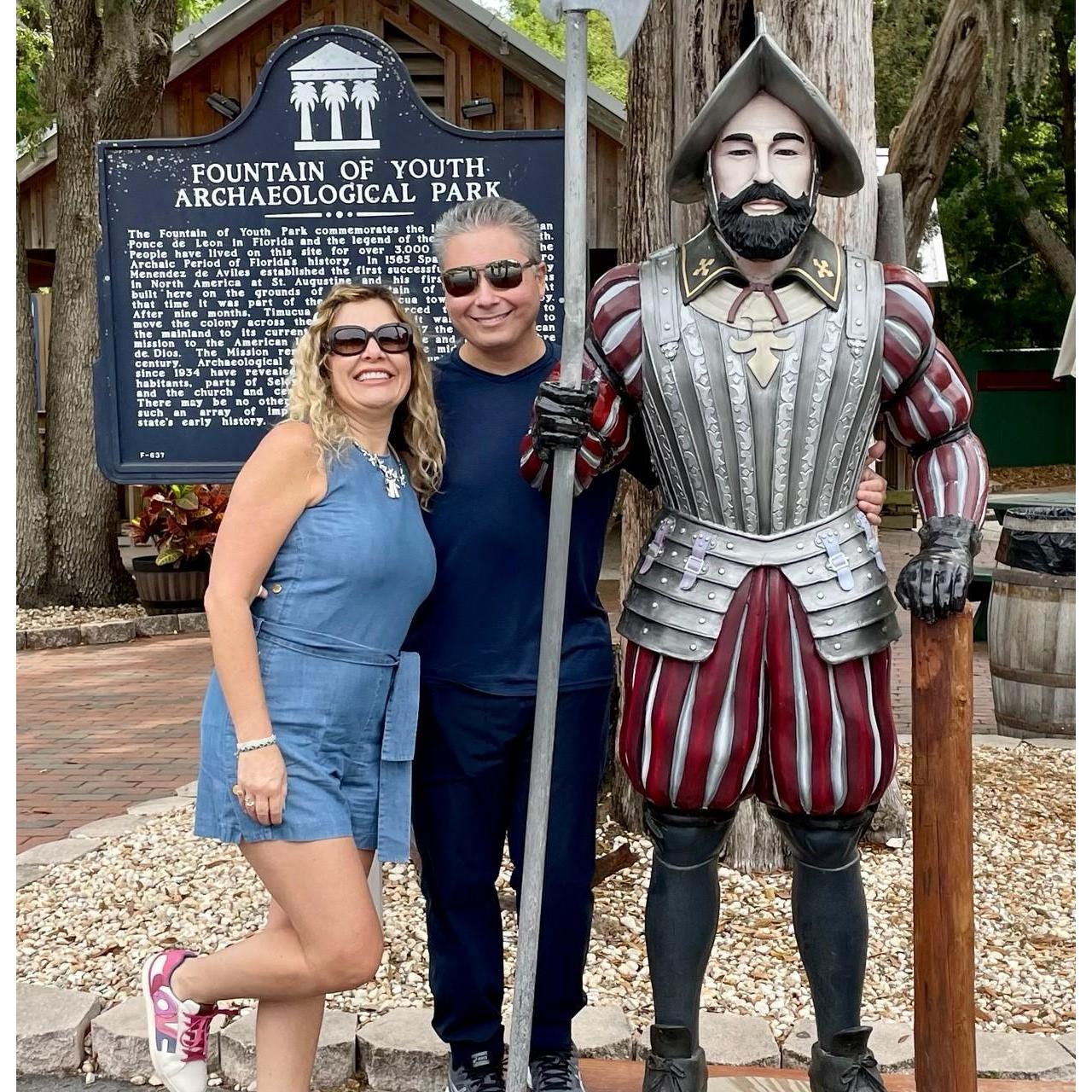 St. Augustine. With Ponce de Leon. :)