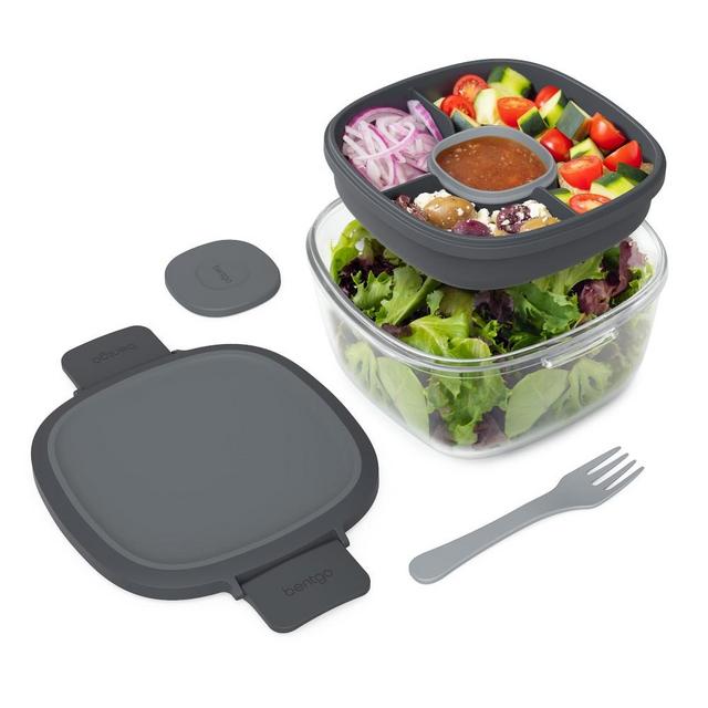 Bentgo Salad Glass, Dark Gray