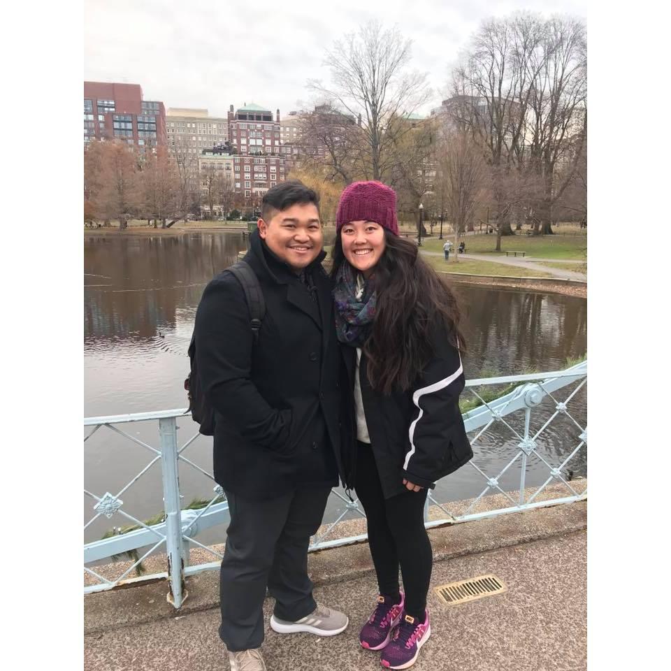 Brandon and Robyn visit Boston December 2017