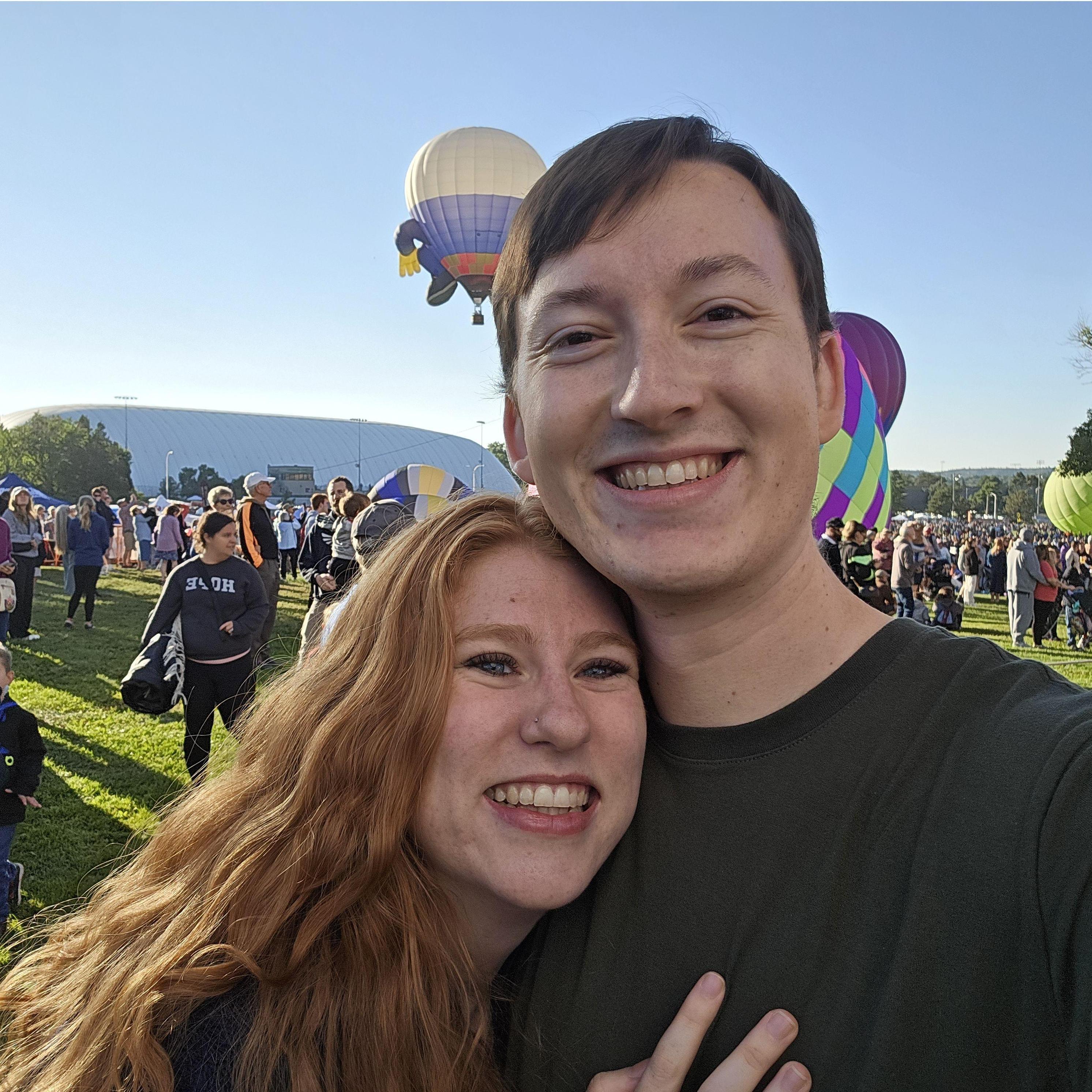 And this is from the MORNING of the Balloon Glow, where the balloons actually took off!