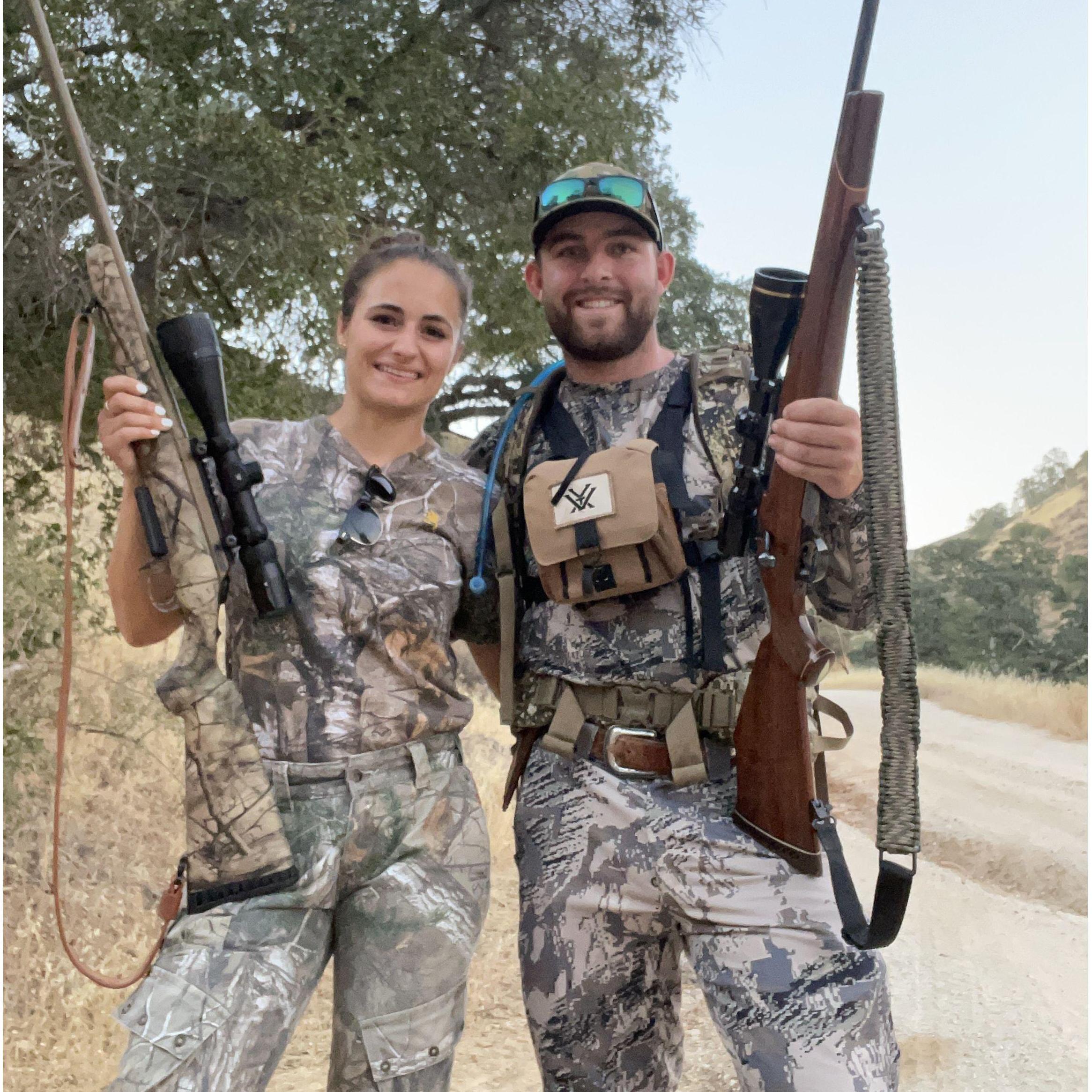 Hunting is a favored passion of us both