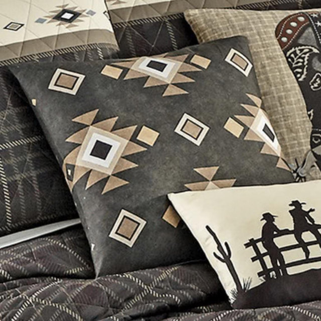 Sunset Ranch Diamonds Pillow