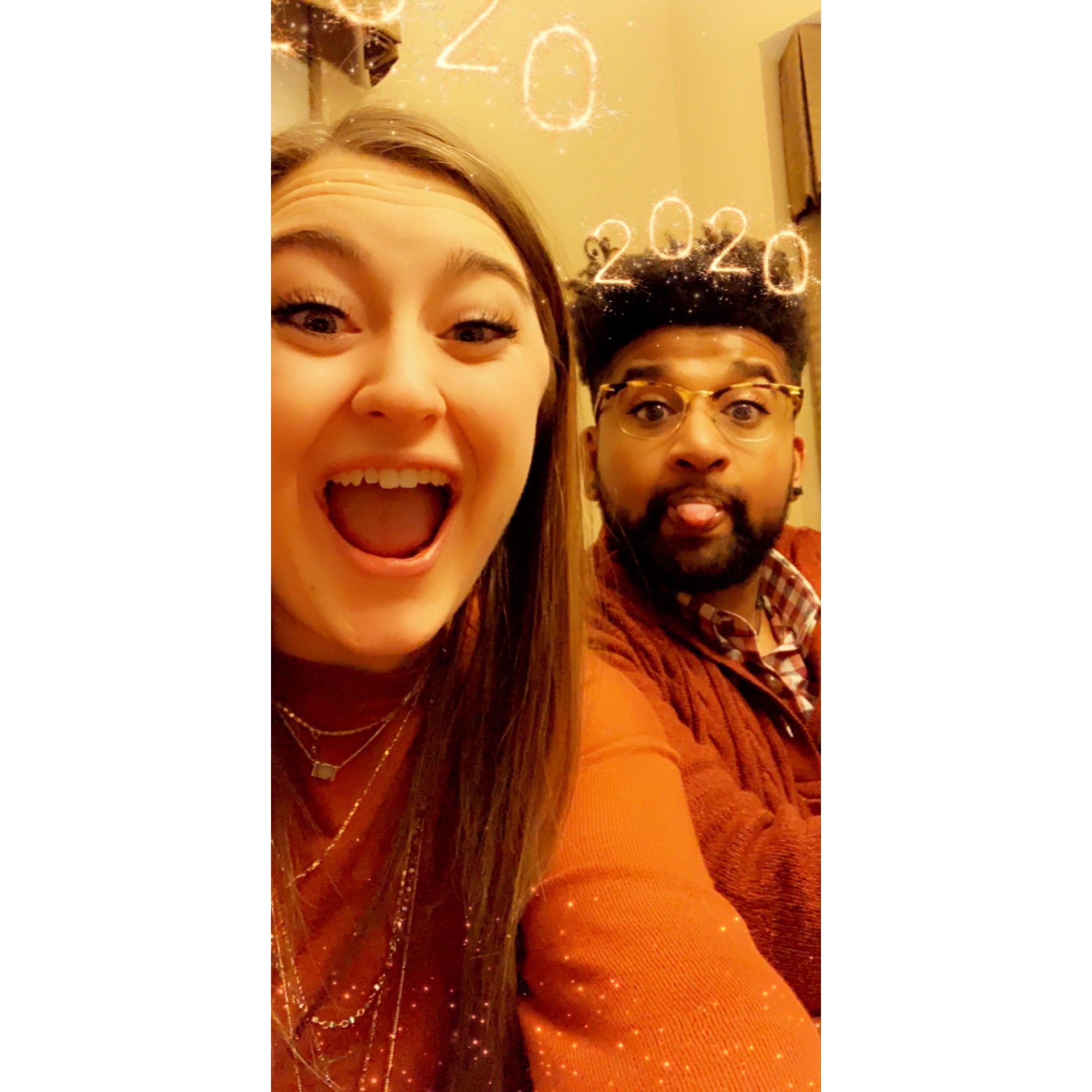 The moment we realized that we finally made it to the year we would officially get to call one another husband and wife!!