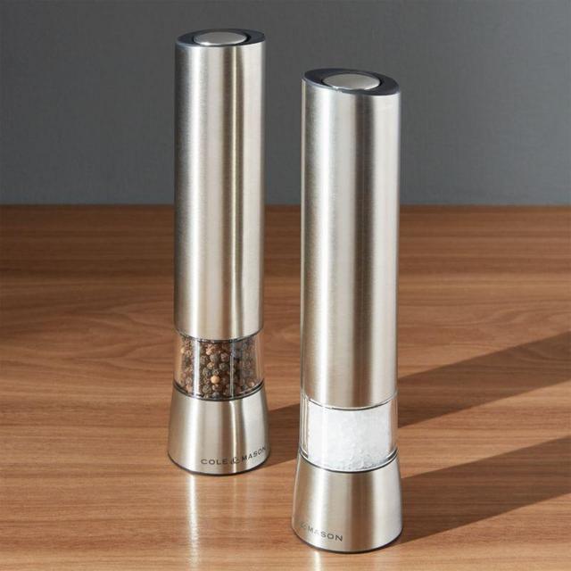 Cole & Mason ® Hampstead Electric Salt and Pepper Mills with Light