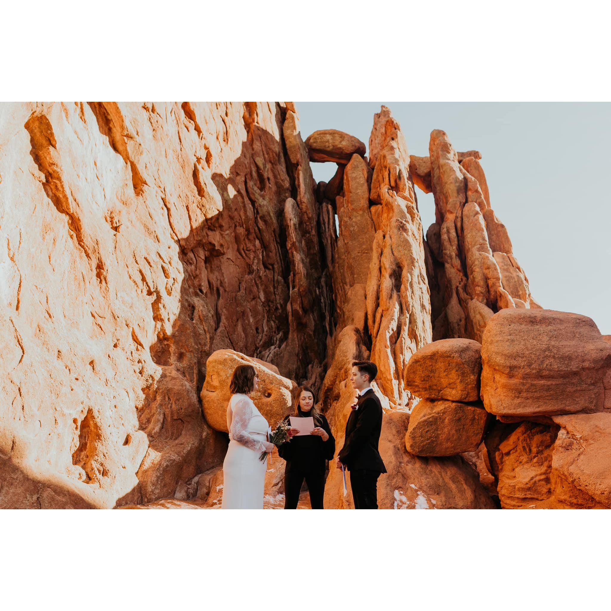 We eloped for our legal ceremony.