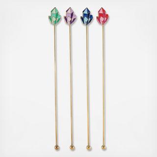 Crystal Stir Stick, Set of 4