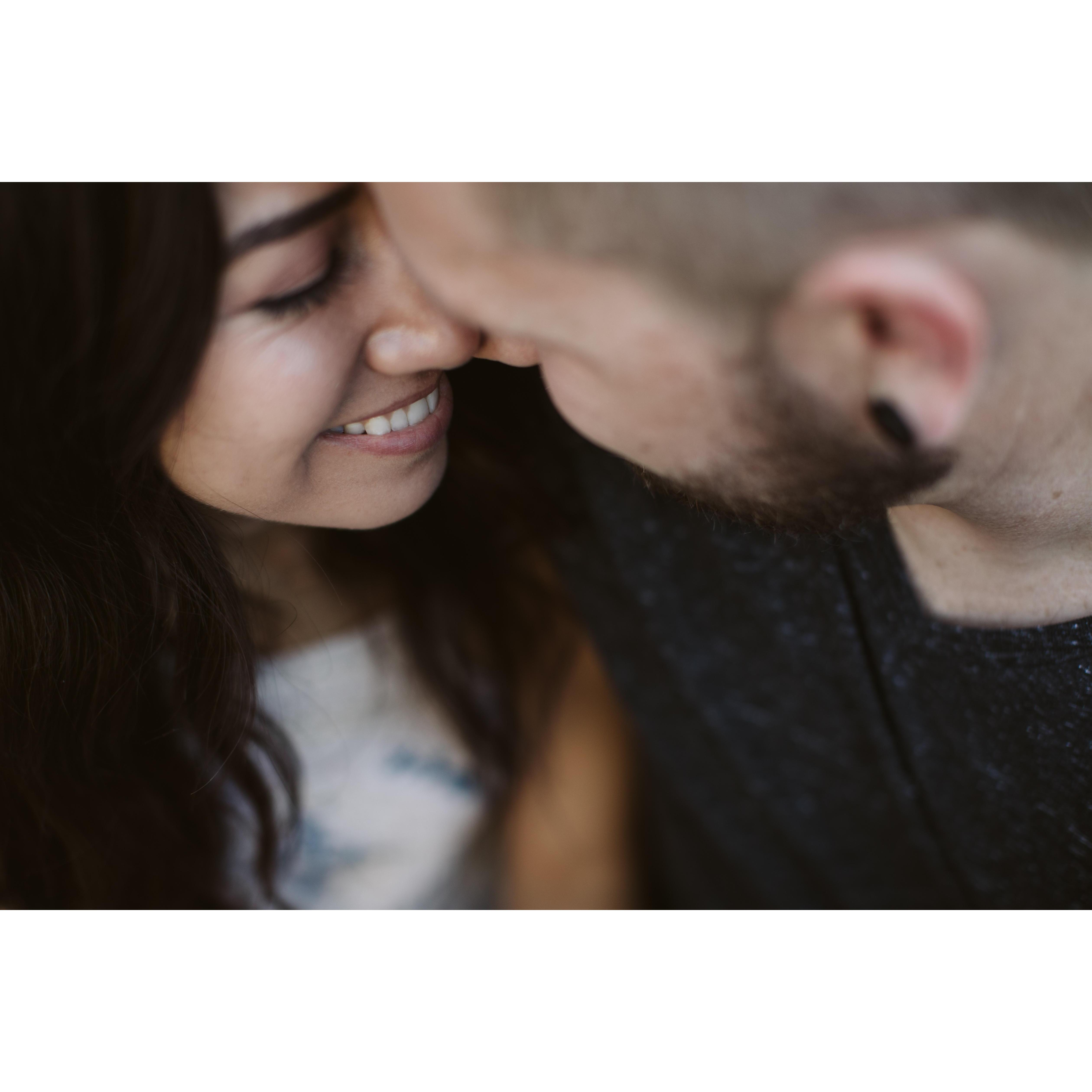 Our engagement shoot in our home in Torrance
Photo by Britt Crowe (brittcrowe.com)