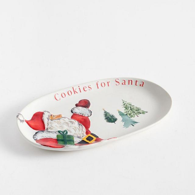 Christmas in the Country Stoneware Cookie Platter