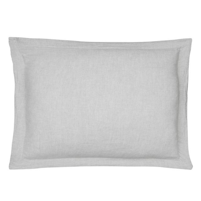 Levtex Home Washed Linen Standard Pillow Sham in Light Grey