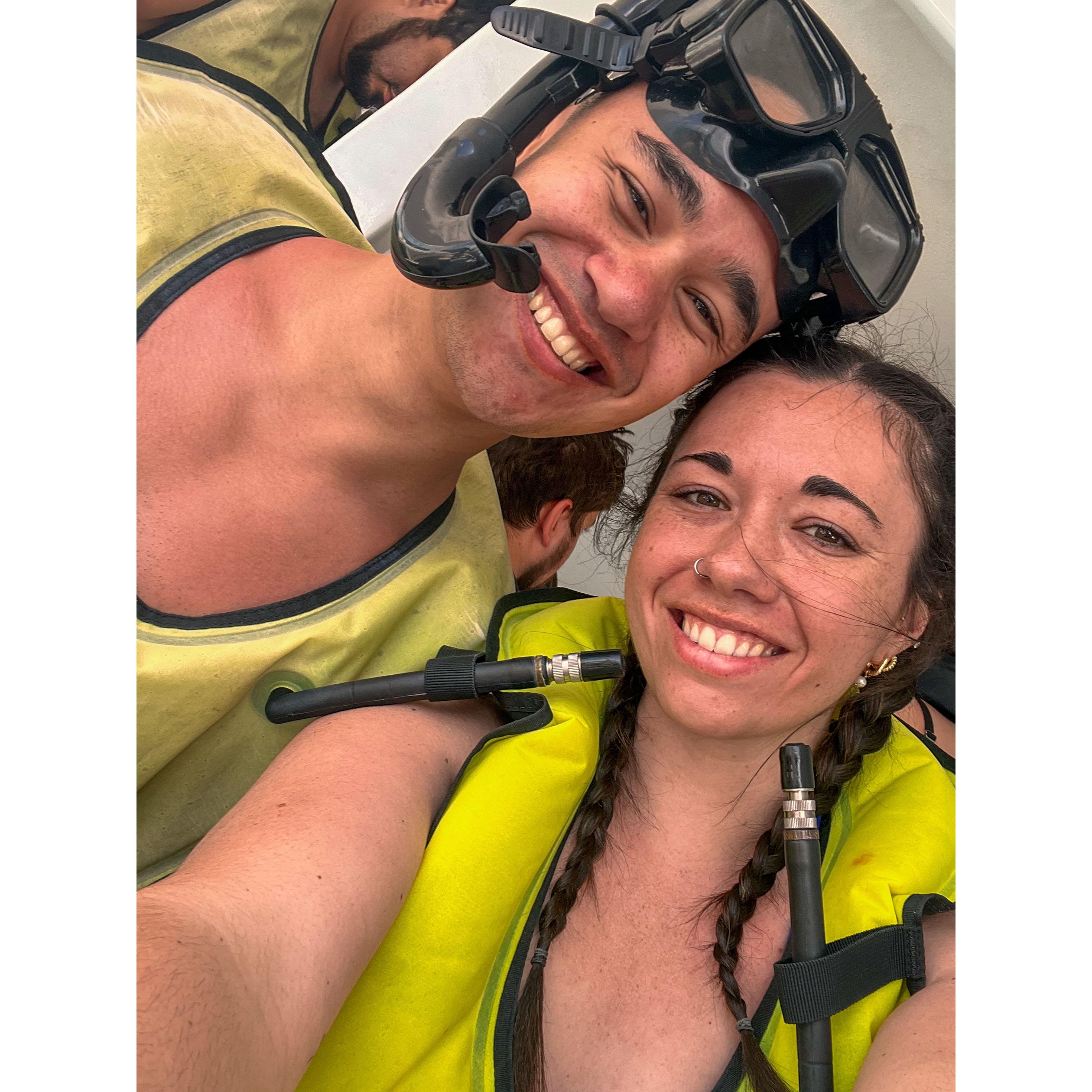 Morgan concurring her fear of the ocean🤿