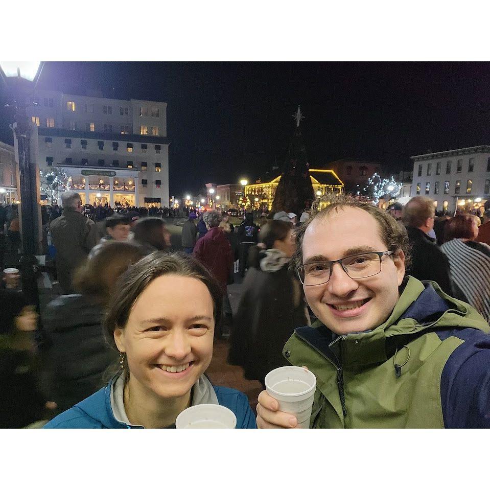 First visit to Gettysburg coincided with the tree lighting in the town square on Black Friday!