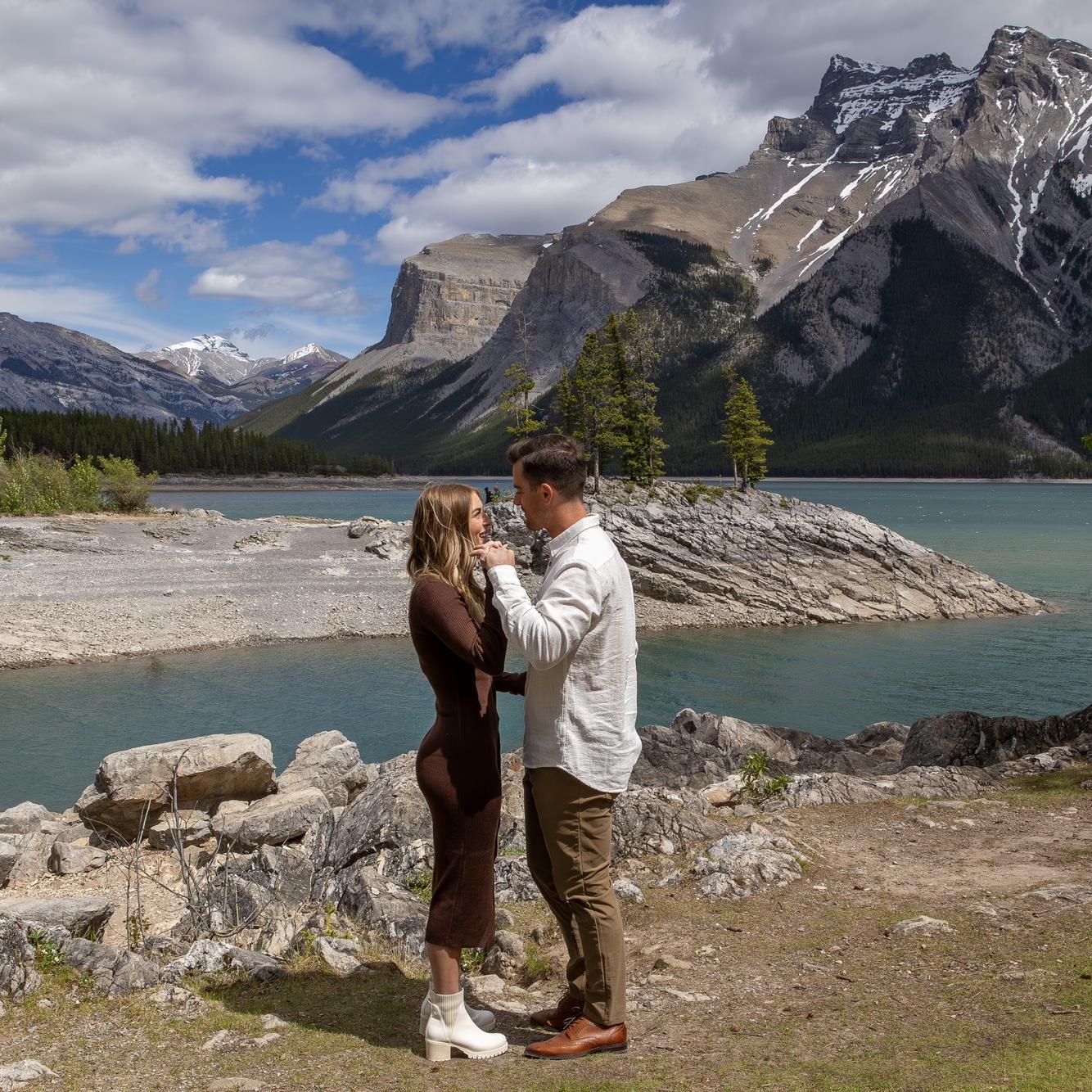 The beginning of our greatest adventure yet - Lake Minnewanka, Canada