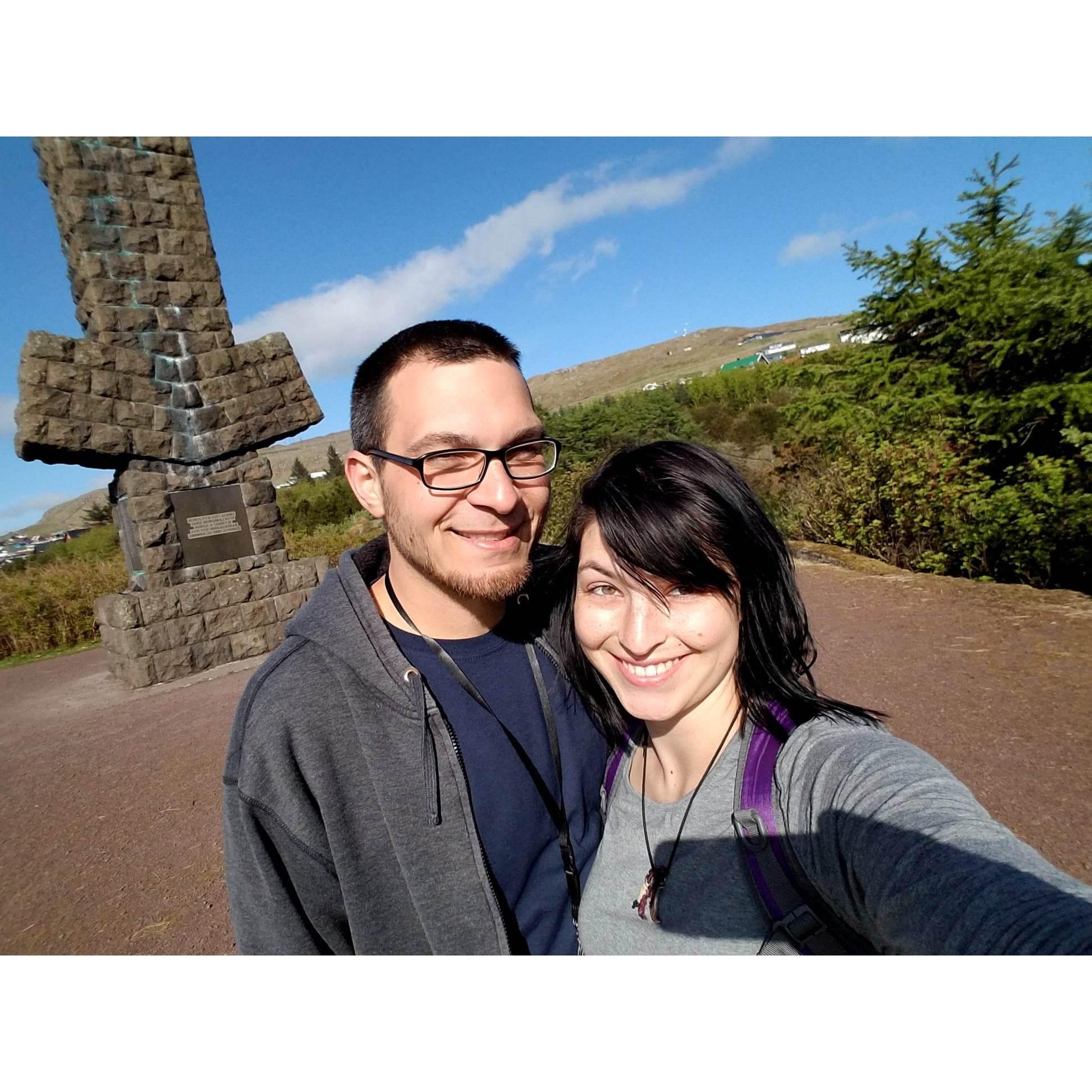 Walking around the city of Tórshavn on the Faroe Islands