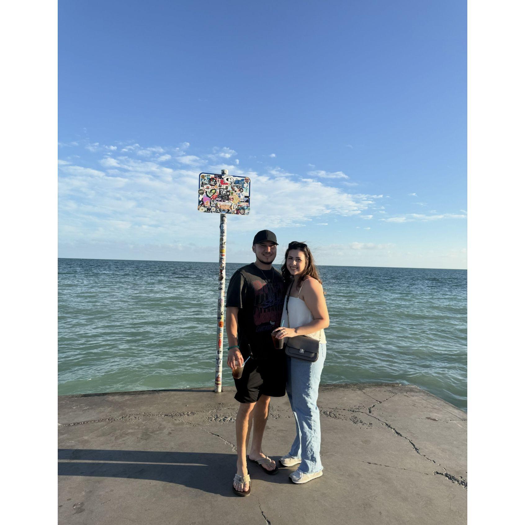 This is the pier where we got engaged at!