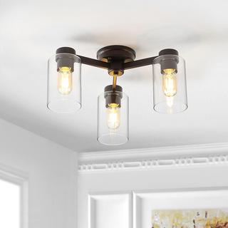 Orville 3-Light Farmhouse Semi Flush Mount