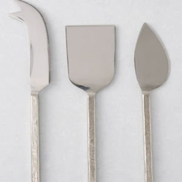 Hudson Grace Forged Silver 3-Piece Cheese Knife Set