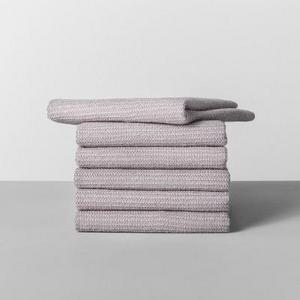 6pk Terry Dishcloth Light Gray - Made By Design™