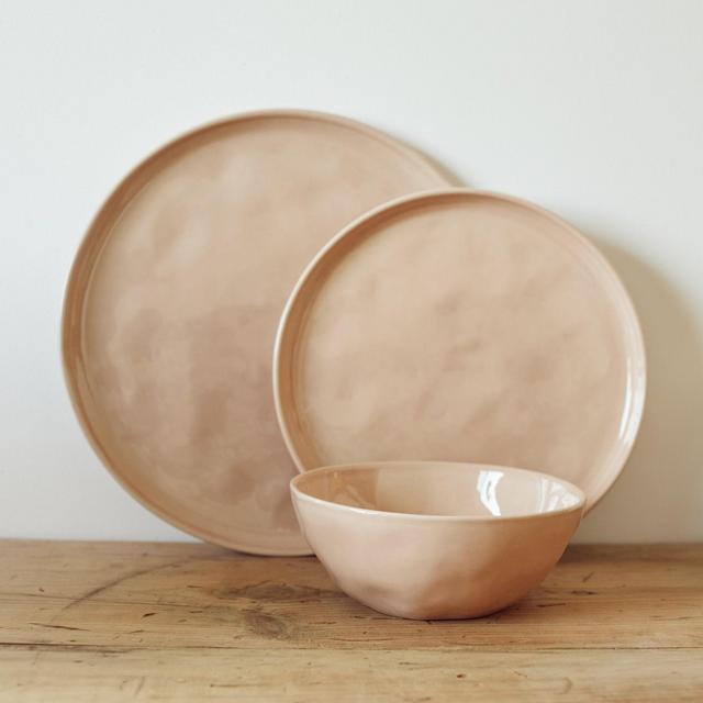 Set of 2 Place Settings in Sunrise - pink...