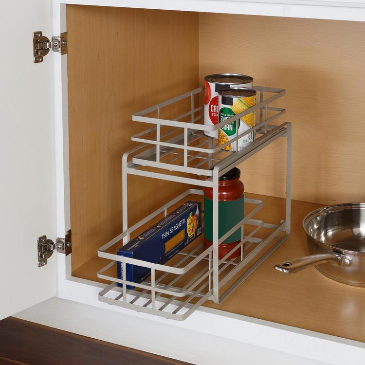 2 Tier Under Sink Organizer Storage Bins Boxes &Amp; Other Expandable Shelf  Spice Cabinet Racks For Plates Shoe - Buy 2 Tier Under Sink Organizer  Storage Bins Boxes &Amp; Other Expandable Shelf