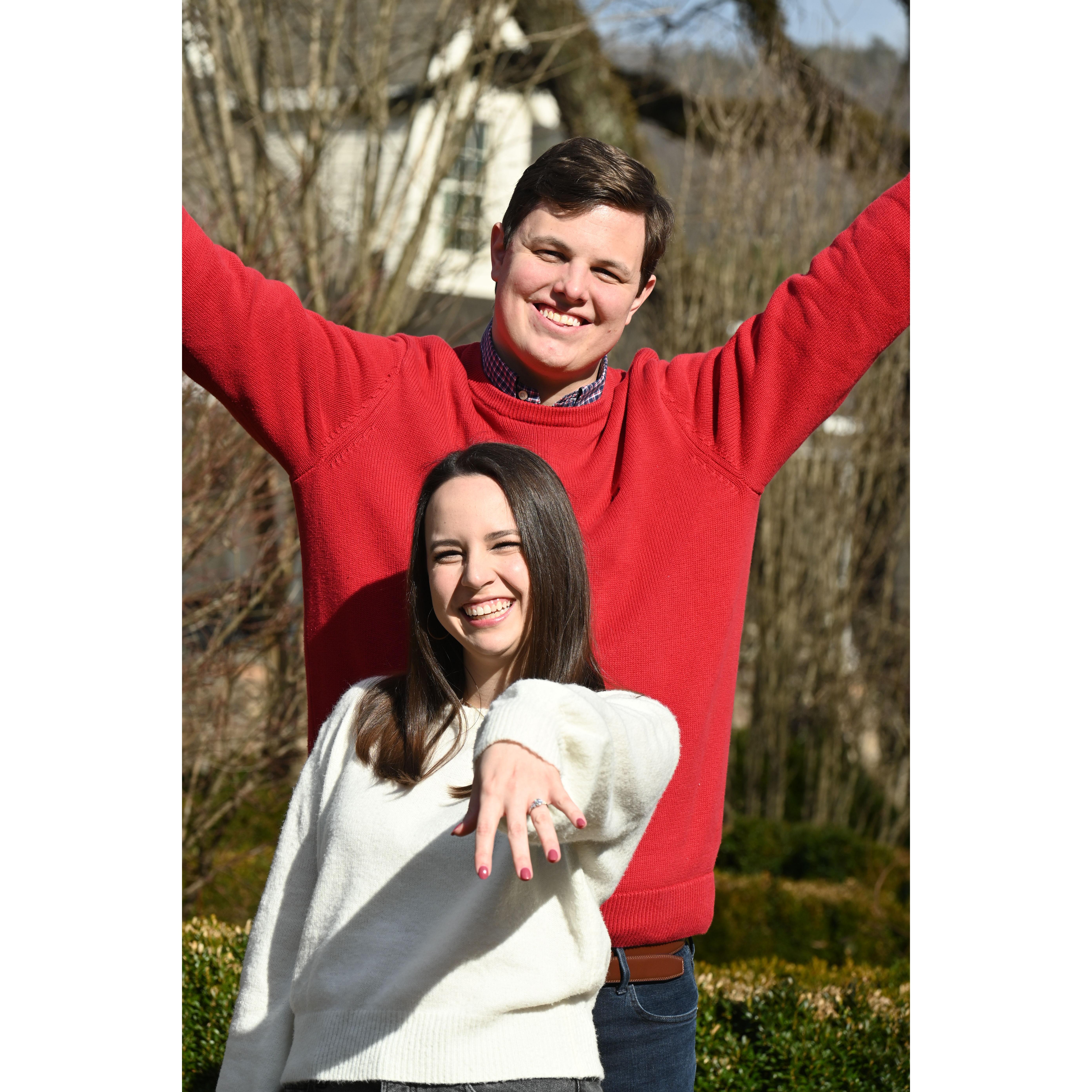 Laurel said yes!!