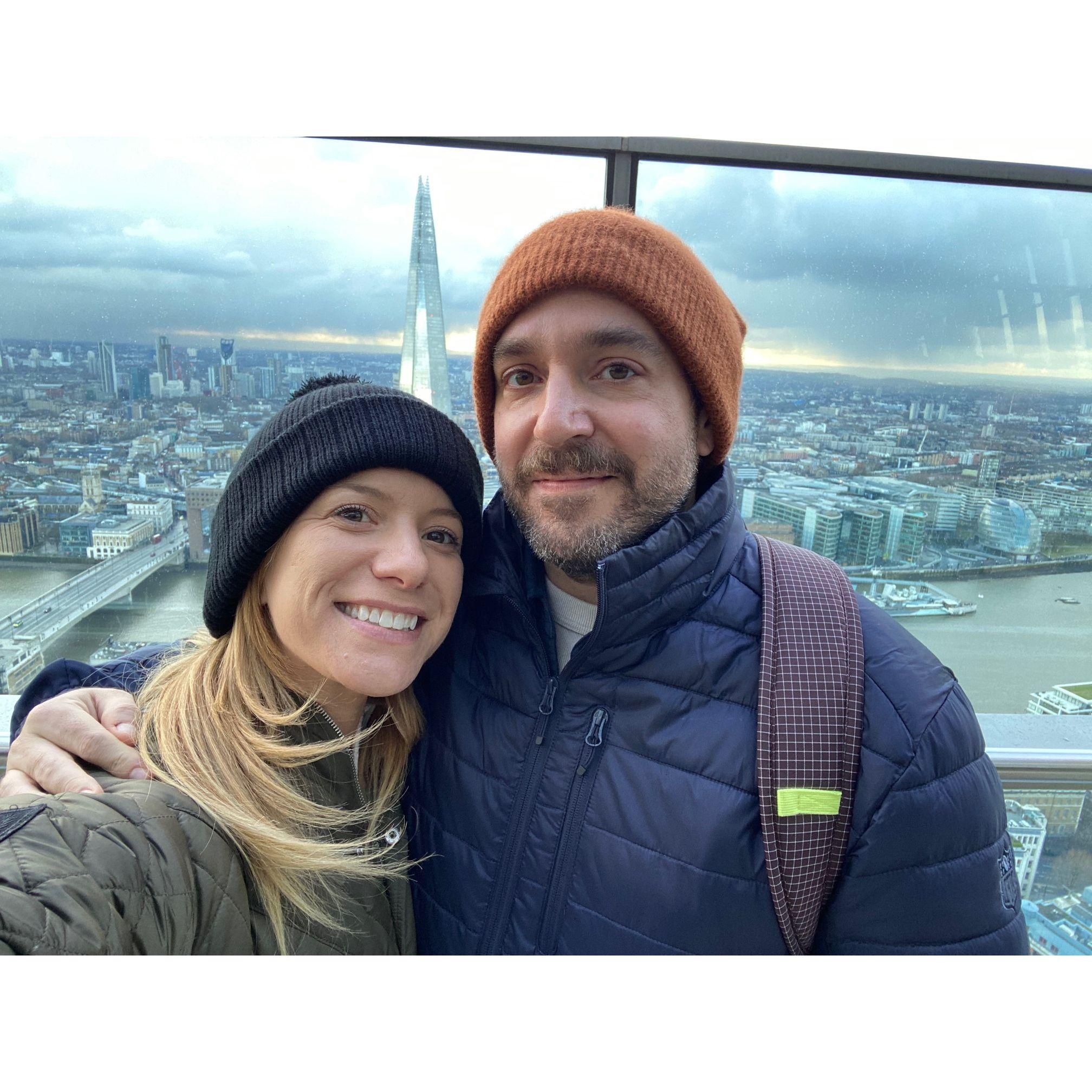 The view from Skygarden, where we took everyone who visited us in London (January 2023)
