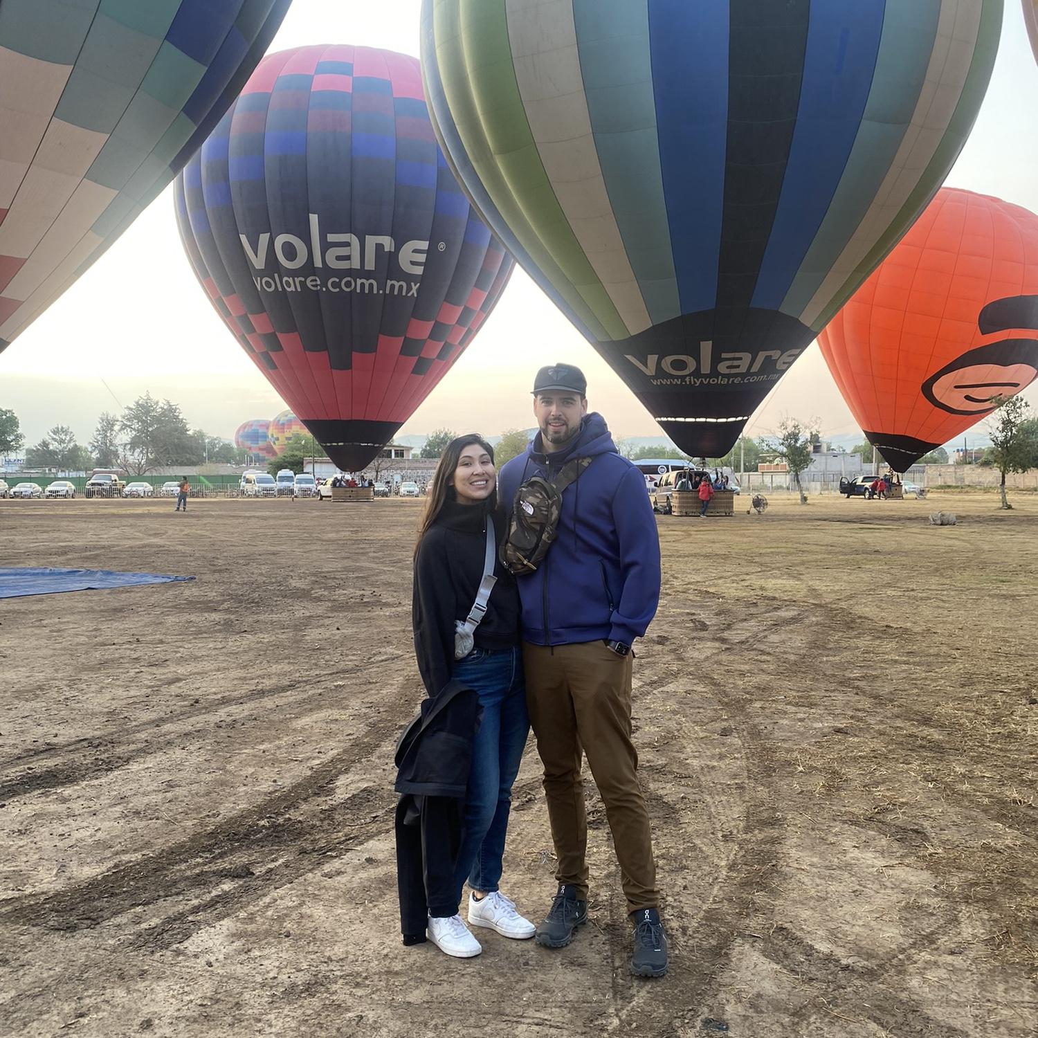 Our first air balloon experience together!