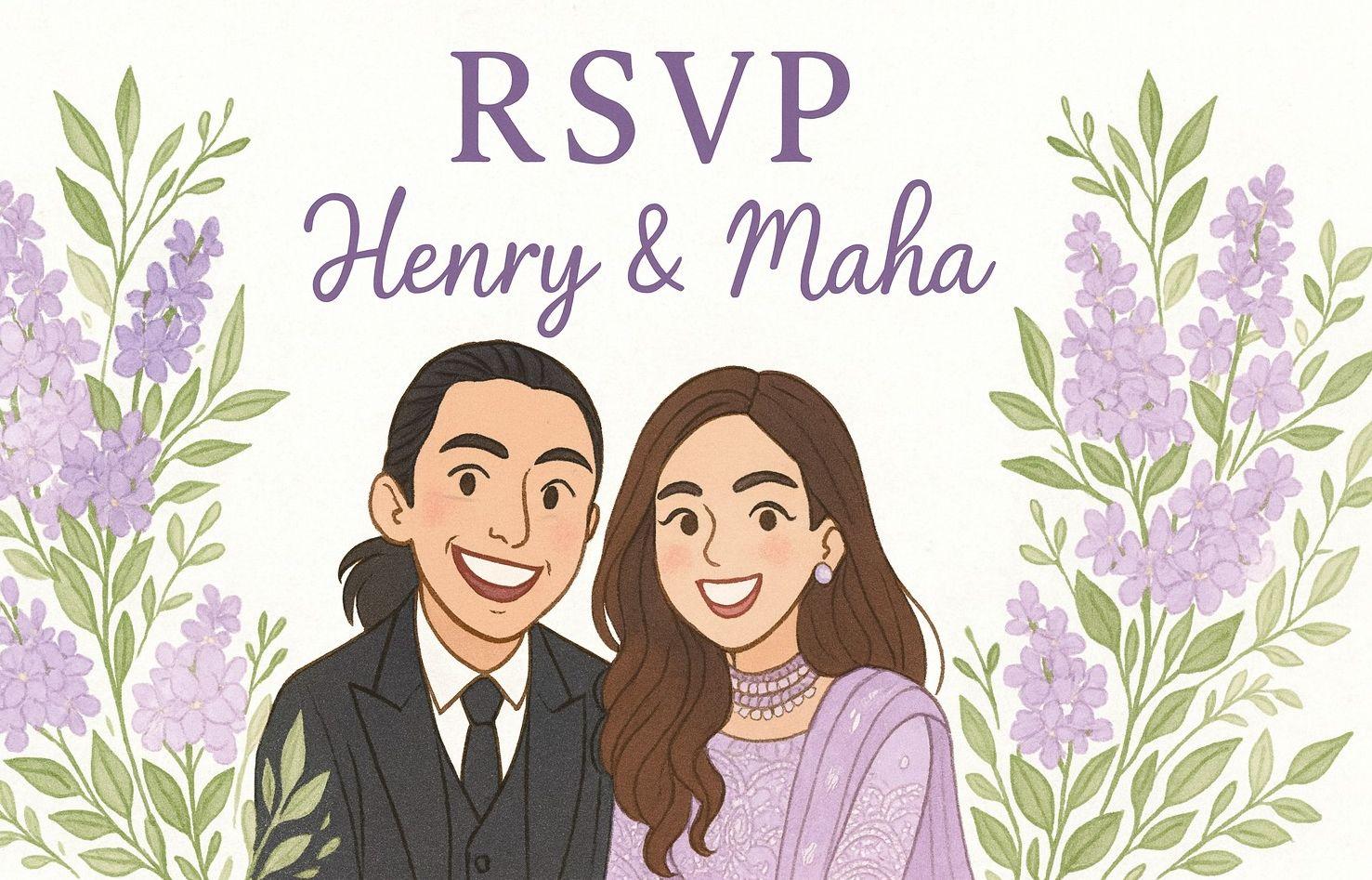 The Wedding Website of Maha Imran and Henry Panameño