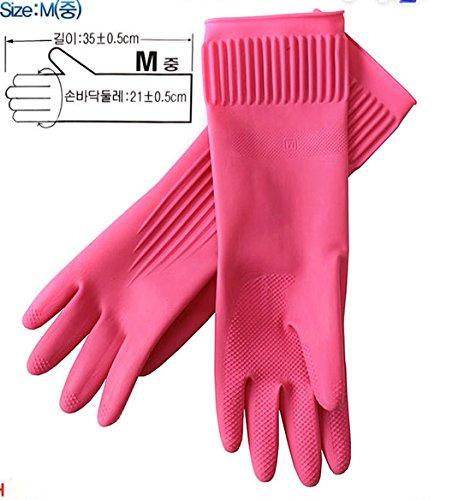 Kitchenware Mamison Superior Quality Rubber Gloves Pink Size M