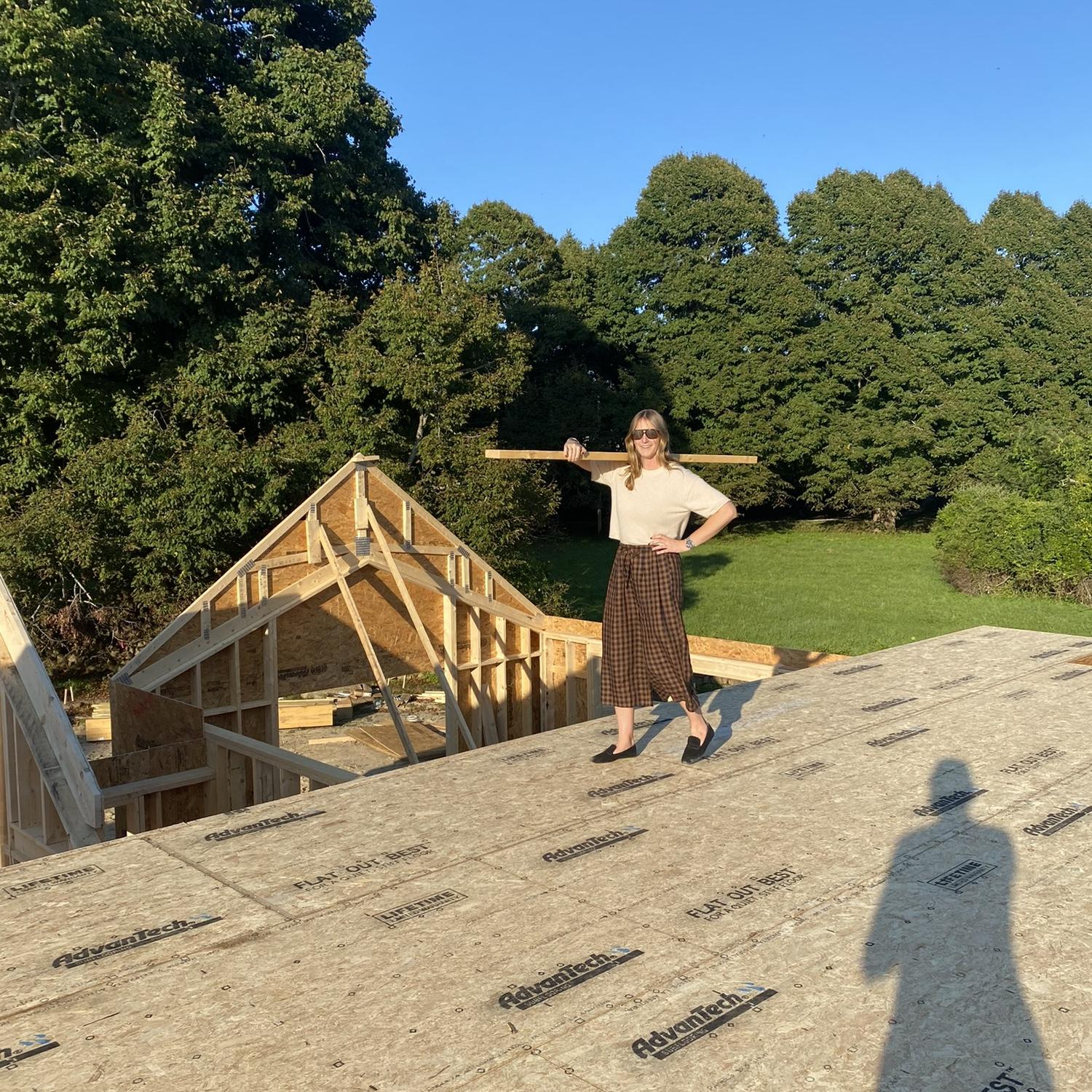 Lucy giving Tom a tour of their future home.