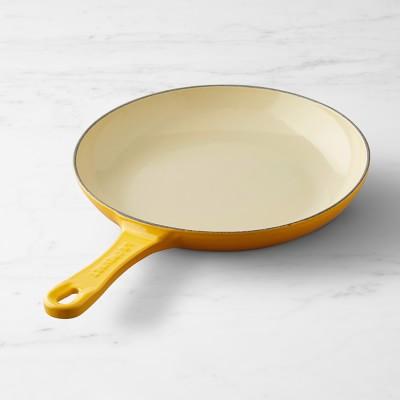 Le Creuset Enameled Cast Iron Shallow Fry Pan, 9 3/4", Nectar