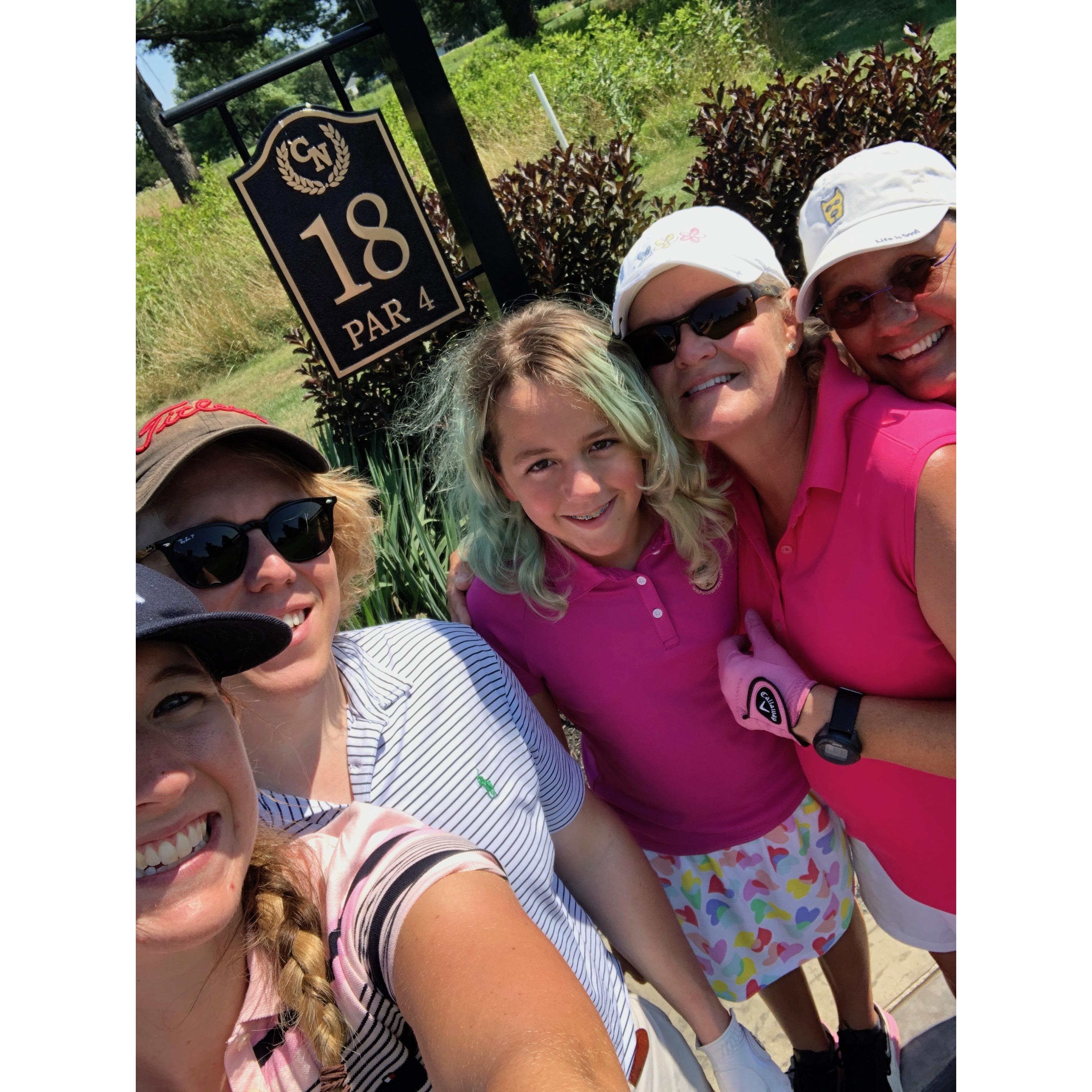 One way to my family's heart? Golf!