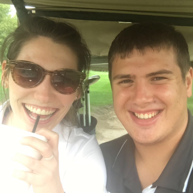 Golfing together