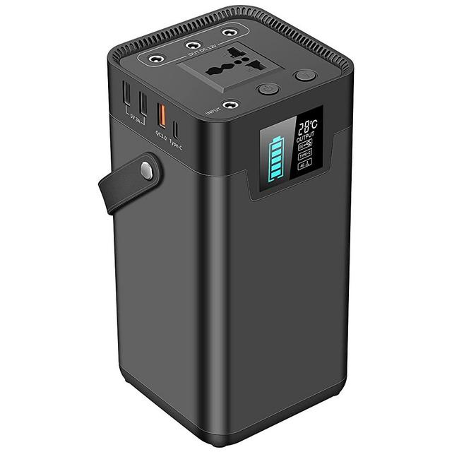 Portable Power Station 250W KOYOT Solar Generator 62400mAh (Solar Panel Not Included）Portable Battery With 110V AC Outlet/3 DC Ports/4 USB Ports For CPAP Outdoor Advanture Load Trip Camping Emergency
