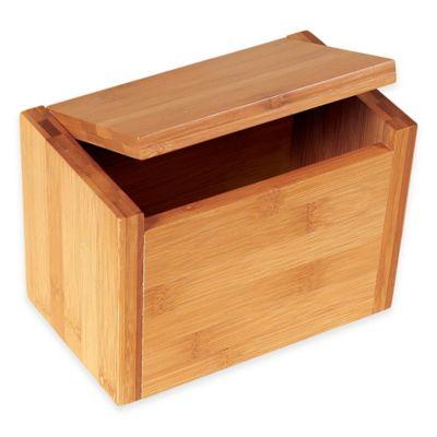 Lipper International Bamboo Recipe Box