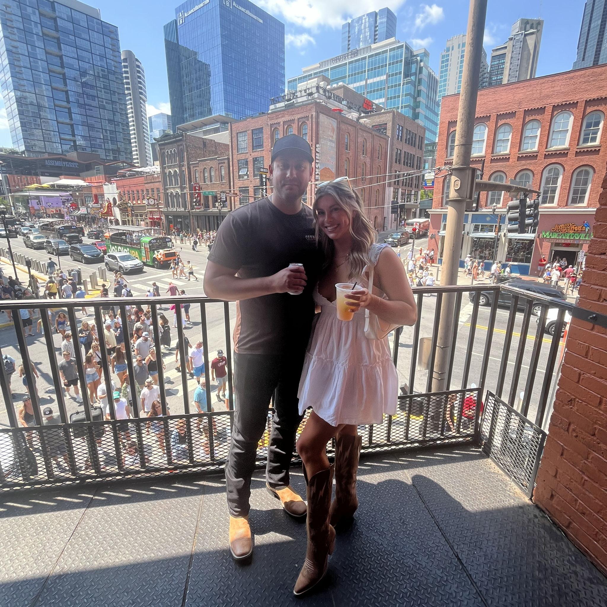 Celebrating Austin's 30th birthday in Nashville with some good friends & family!