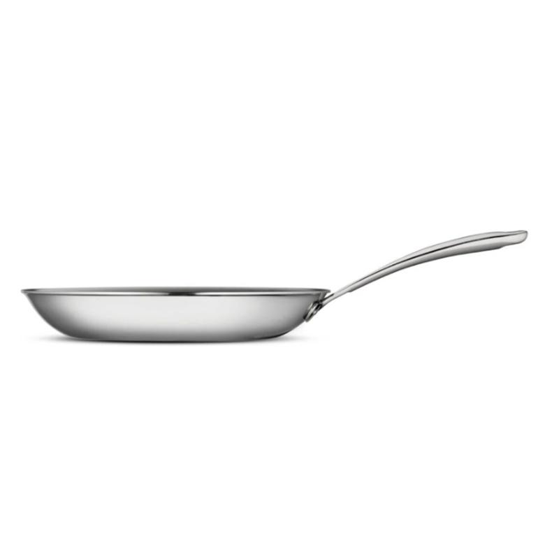 TRAMONTINA-10" Tri-Ply Clad Stainless Steel Fry Pan - Boston Handle