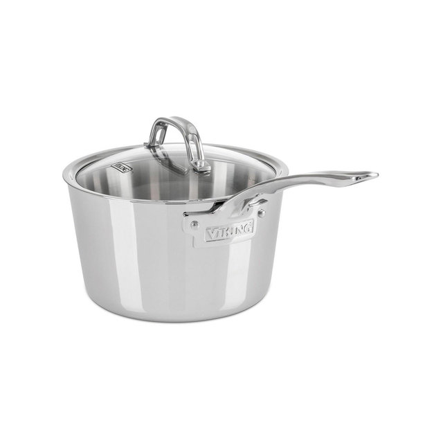 Viking Contemporary 3-Ply, 3.4-Quart Stainless Steel Sauce Pan