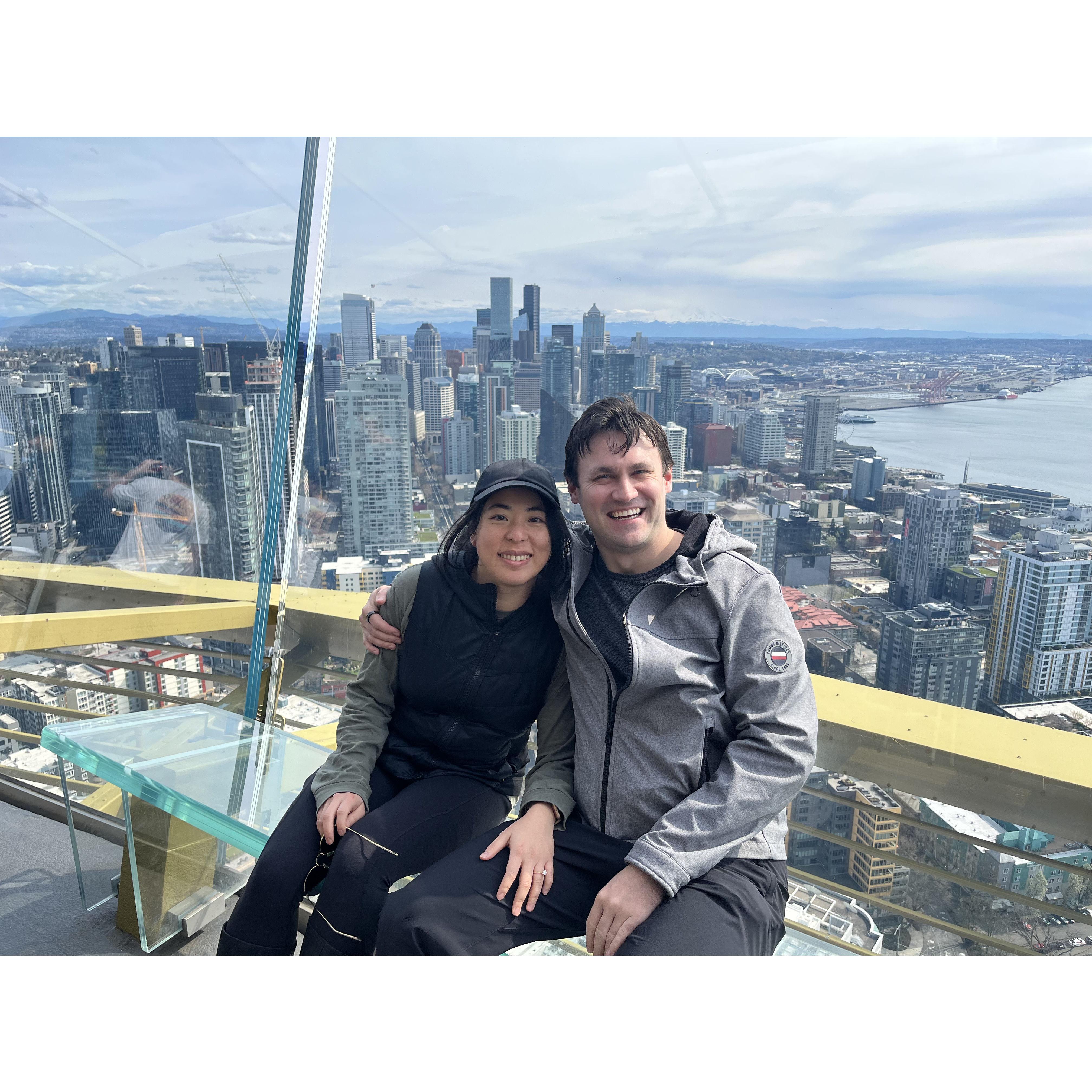 Space Needle, Seattle. (photo credit: Nikita. April 2025)