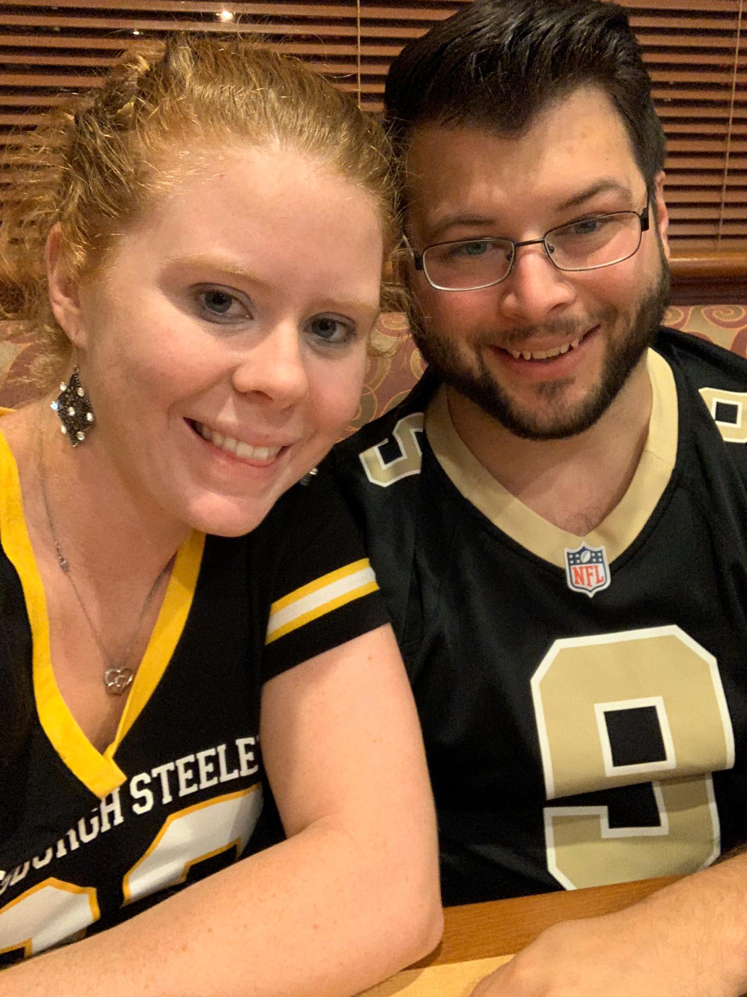 Football at our favorite restaurant