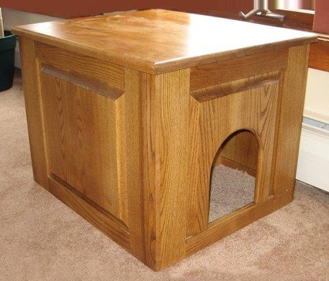 Murdoch Raised Panel Litter Box Concealment Cabinet