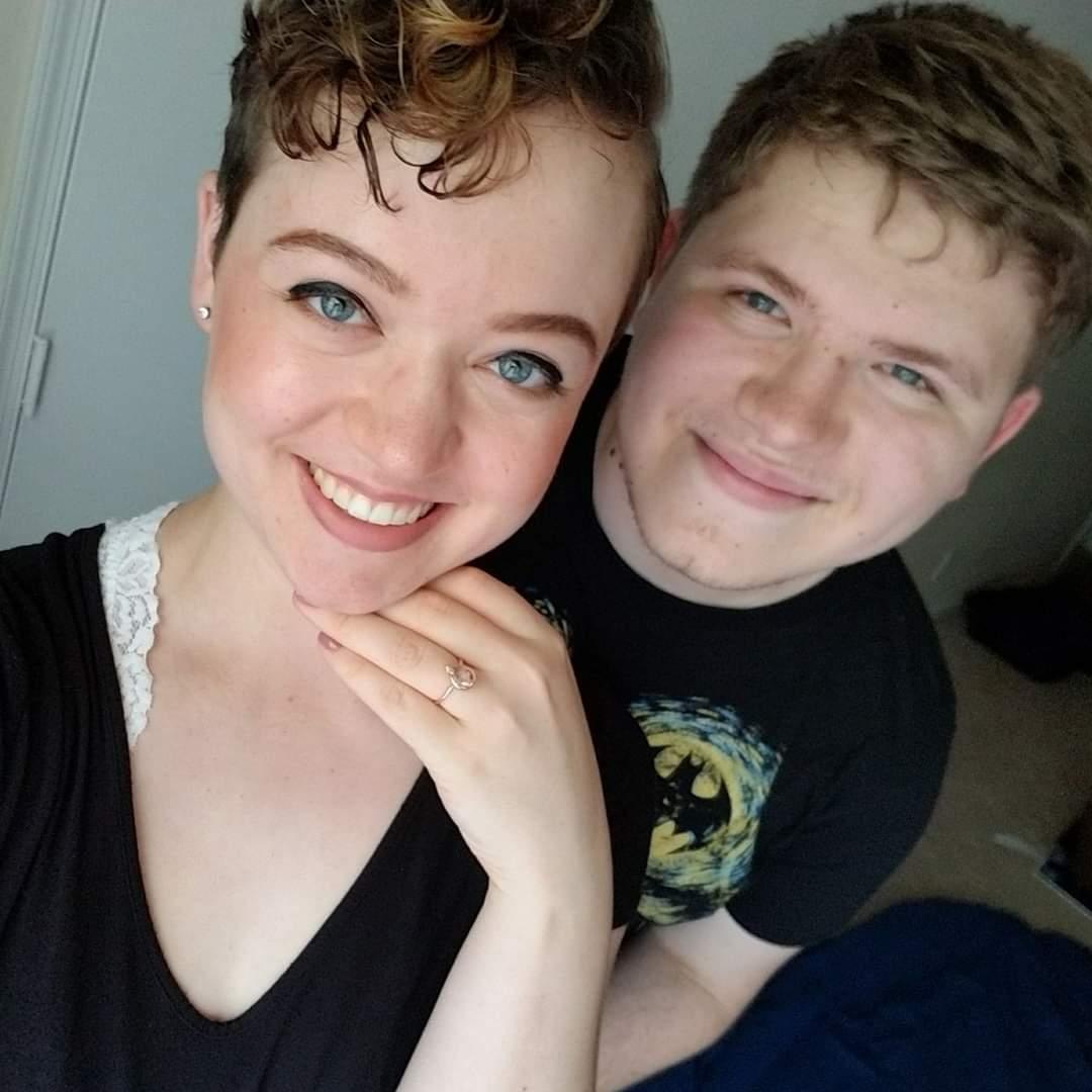 Engaged after a sweet scavenger hunt proposal!