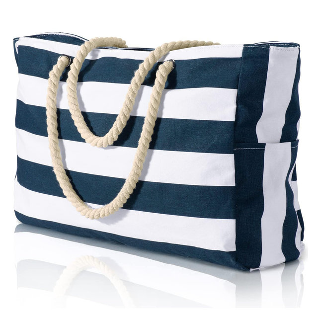 Narwey Beach Bags for Women Large Waterproof Beach Tote Bag Zipper Beach Bags