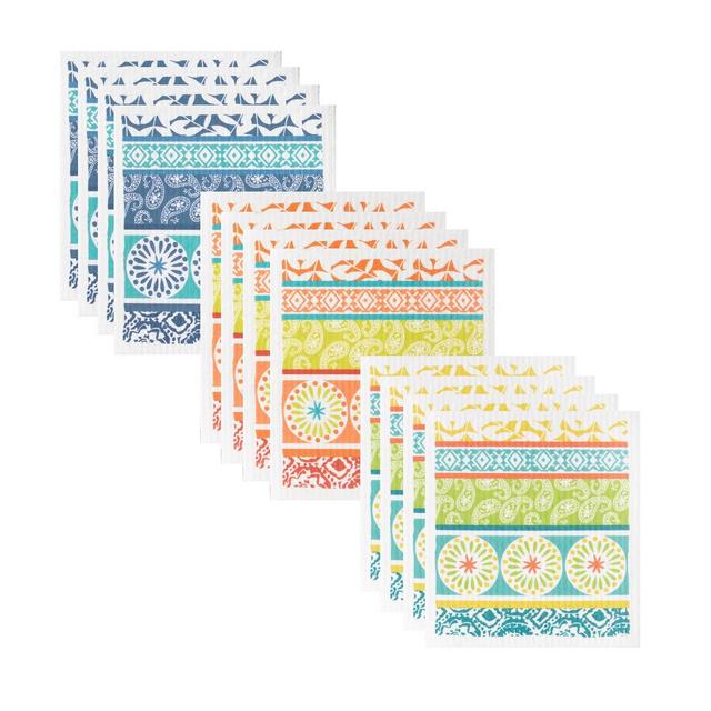 John Ritzenthaler Co. Swedish Sponge Dish Cloth, Set of Twelve, Boho
