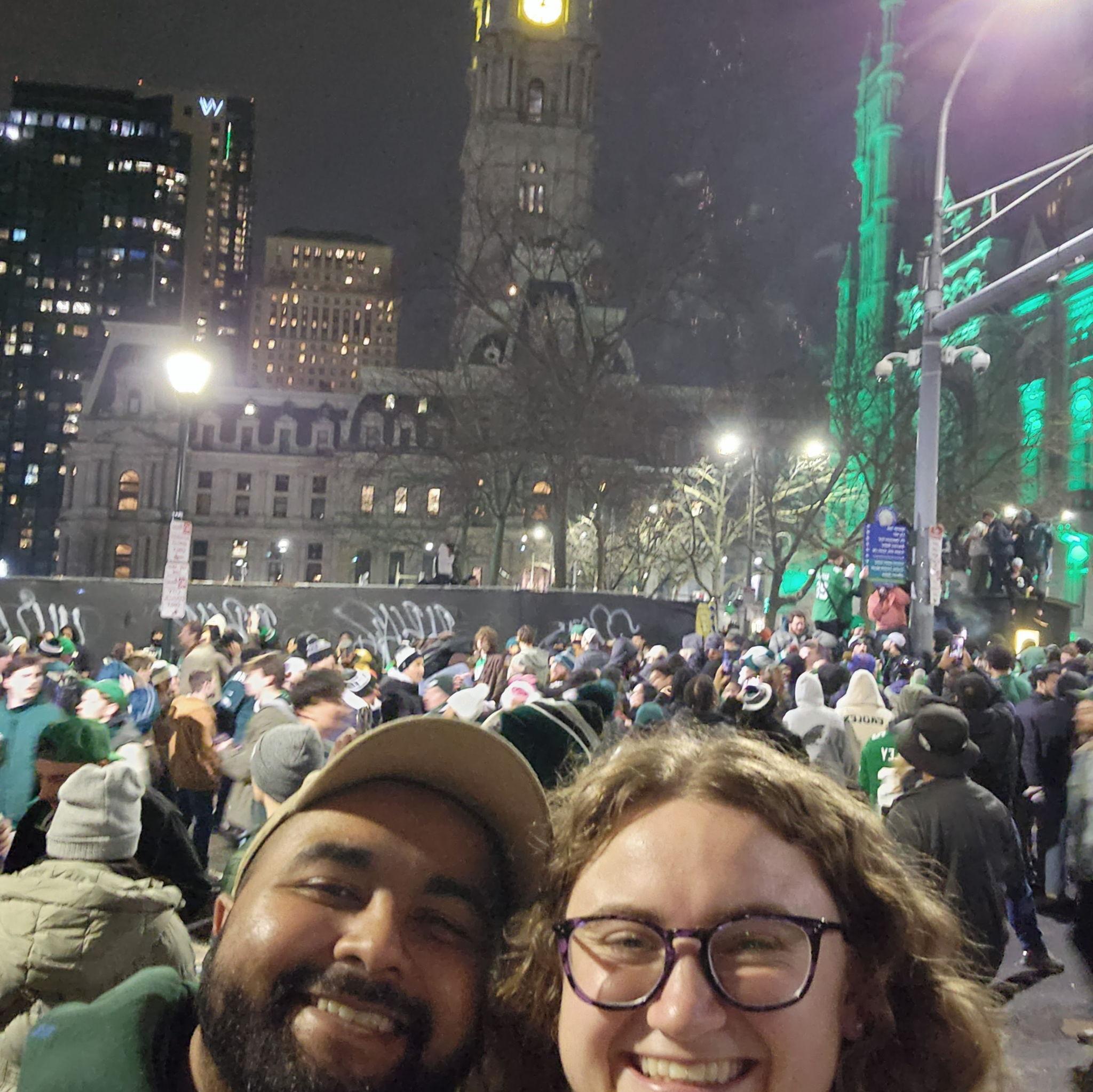 Living in Philadelphia, how can you not go out to celebrate when the Eagles win the Super Bowl? Go birds! (Note: Ron was still wearing a Bills jersey at the parade. Go Bills.)