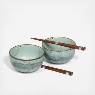 Spring Blossom 4-Piece Rice Bowl Set