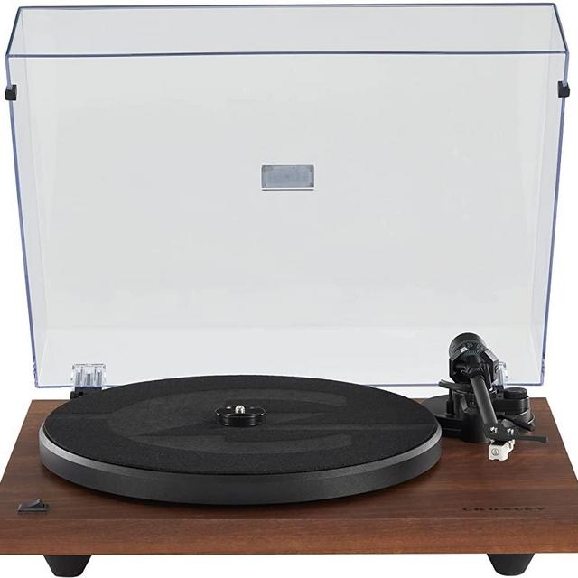 Crosley C6B-WA Belt-Drive Bluetooth Turntable with Built-in Preamp and Adjustable Tone Arm, Walnut