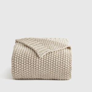 Cotton Fisherman Throw - Natural