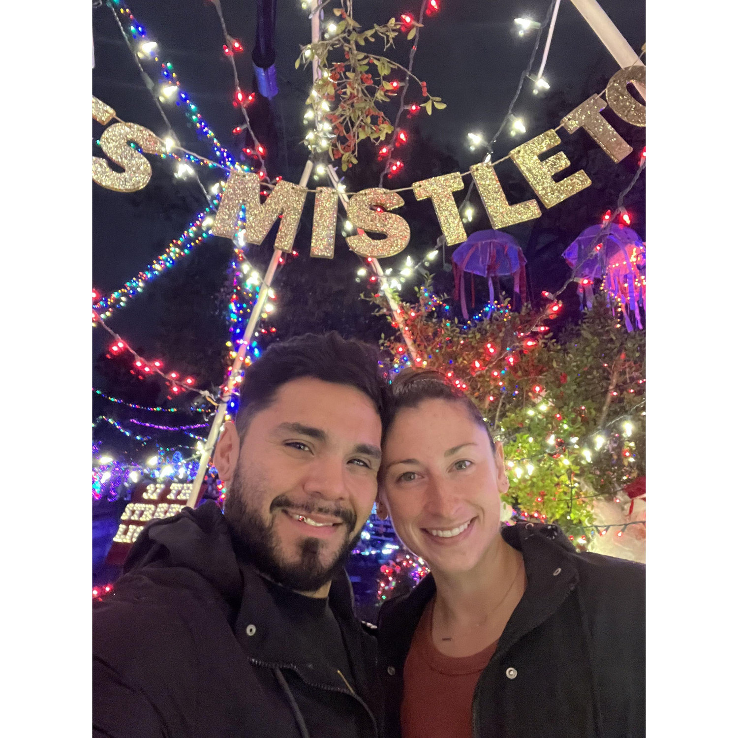 Keeping Austin weird at the 37th st Christmas lights.