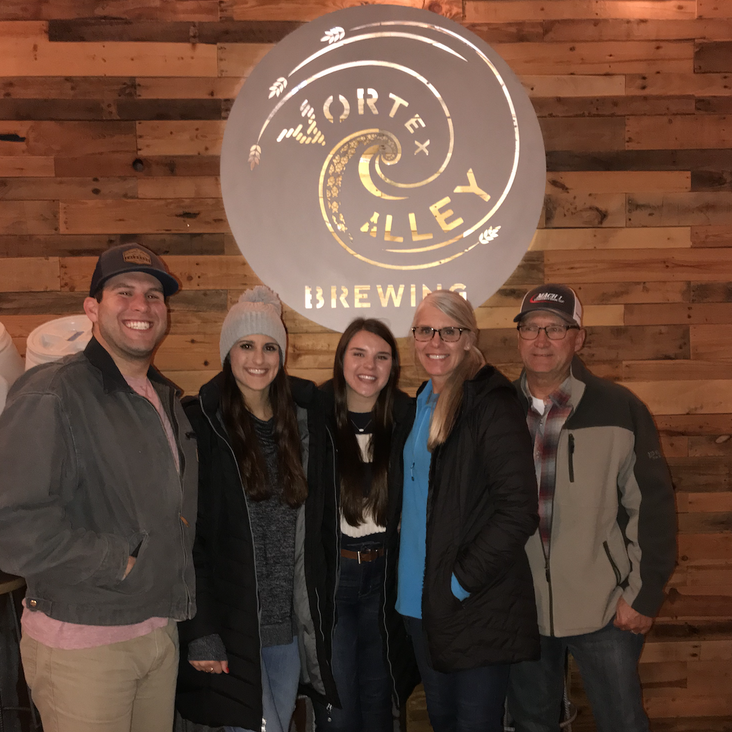 Hercyk family game night at Vortex Alley Brewing, 2019.