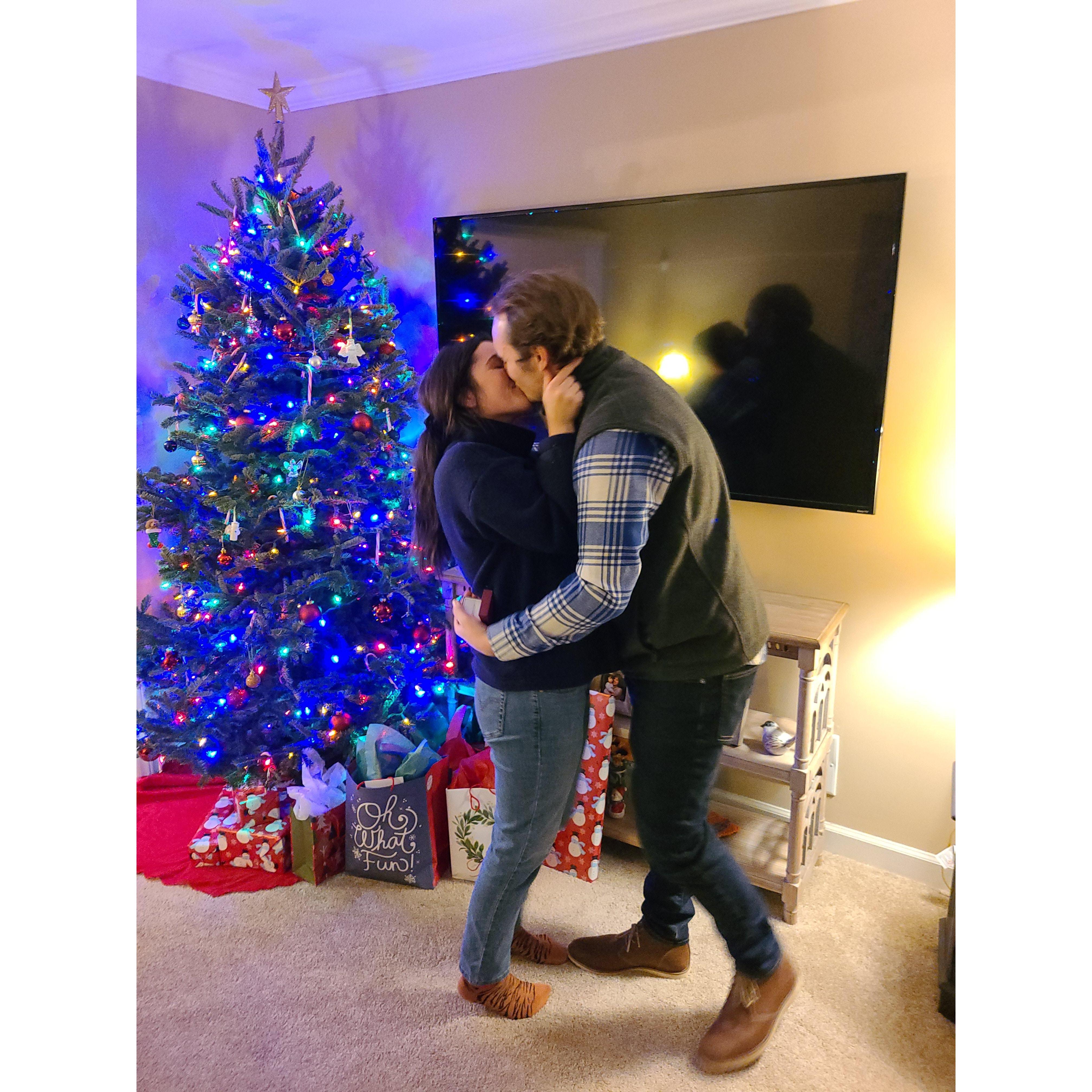 Right after Megan said yes!